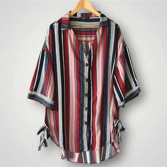 5 for $35 Shein Curve Top Blouse Shirt Women's Plus Size 2XL Multicolor … - Picture 1 of 9